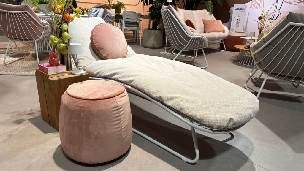 Photo of the CHILL collection at the Salone del Mobile 2025