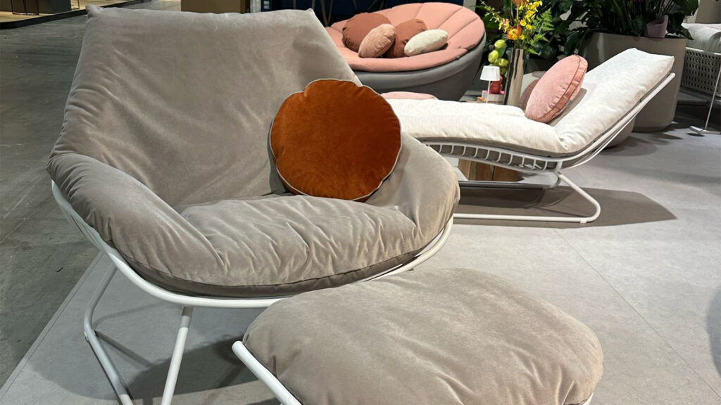 Photo of the CHILL collection at the Salone del Mobile 2025
